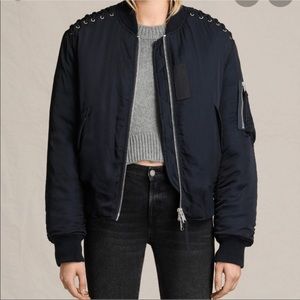 ALLSAINTS Bree Laced Bomber Jacket